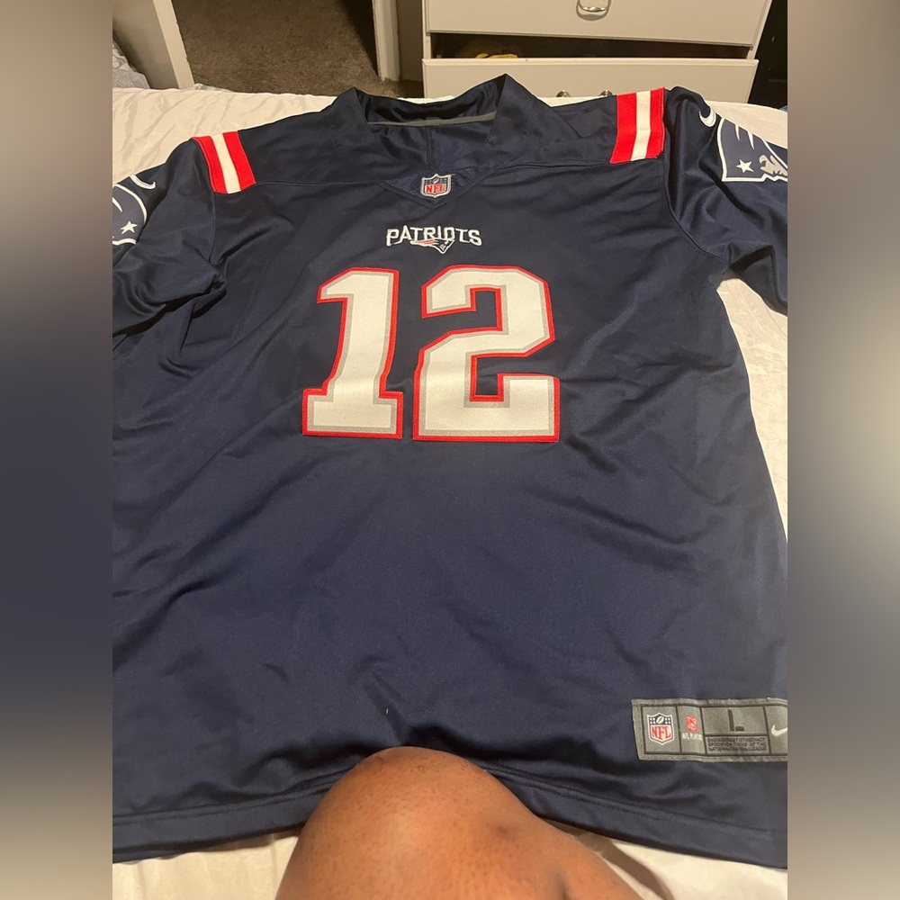 NFL Navy and Red Patriots Jersey